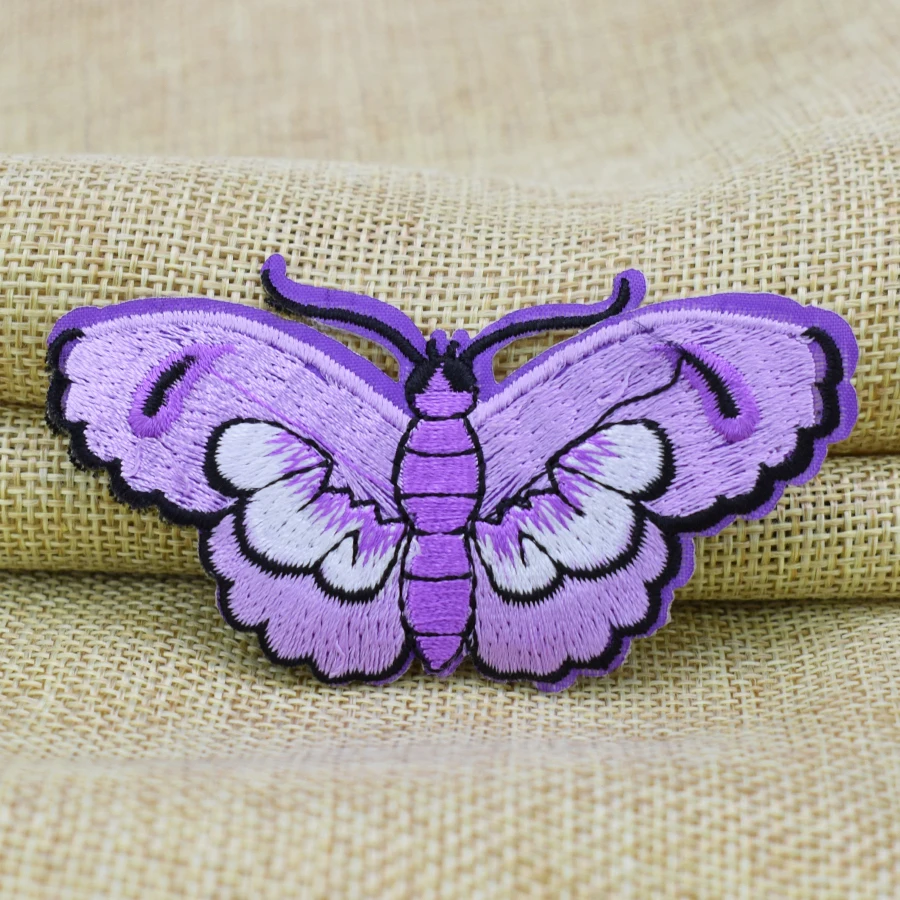 10 шт. патчи с лавандой и бабочкой|badges for clothing|iron on patchesbutterfly patch |