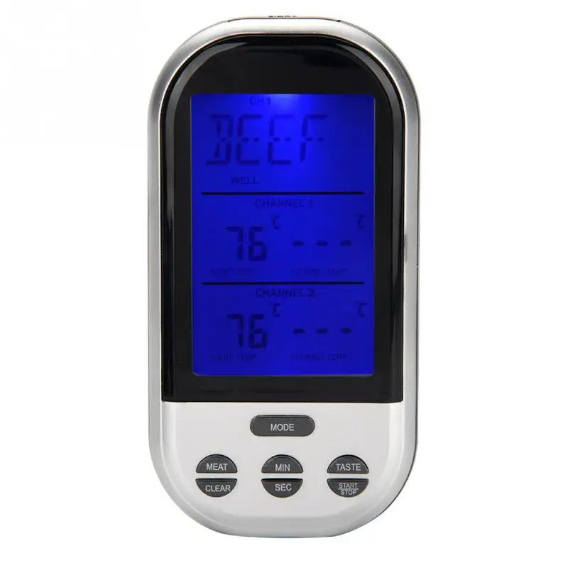 Digital Meat Thermometer BBQ Wireless Kitchen Baking Cooking Oven