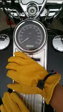 Новое поступление Мотоциклов ретро Кожаные Перчатки скутер перчатки Кафе Bobber Перчатка перчатка Золотой желтый