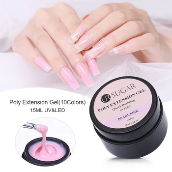 

UR SUGAR 15ml Poly Extension Gel Finger Extending Crystal Jelly Nail Gel UV LED Hard Gel Acrylic Builder Nail Art Gel