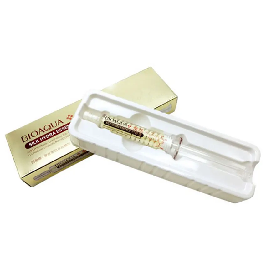 

BIOAQUA Silk Protein Hyaluronic Acid Liquid Skin Care Moisturizing Anti Wrinkle Anti Aging Collagen Essence Cream 10ml