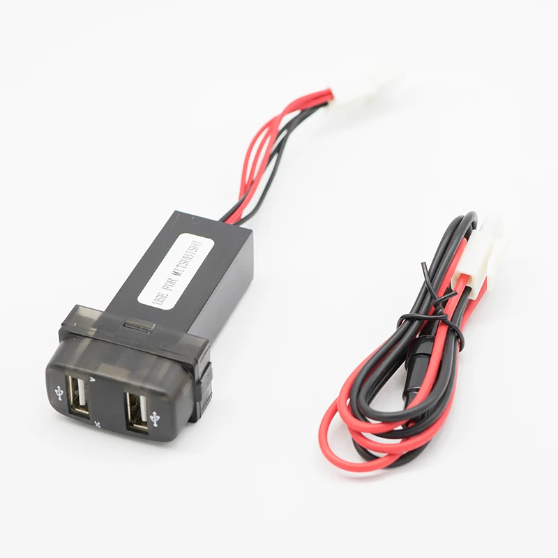 12 В для Mitsubishi Loseless Refit Dual USB Автомобильное зарядное устройство вольтметр