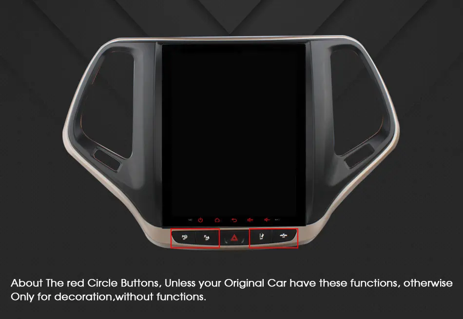 Best Ownice Vertical 8 Core 9.7" Android 6.0 Car DVD GPS Navigation Player Car Stereo for Jeep Cherokee 2014-2017 IPS 2.5D 2G+32G DAB 1