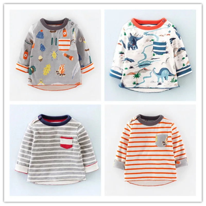 

Boys Clothes Kids T-shirt 2016 Brand Boys T shirt Long Sleeve Letter Print Baby Boys Tops Children T shirts Designer