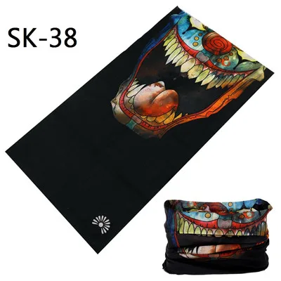 mens blanket scarf 2021 Latest Fashional Skull Polyester Microfiber Magic Tube Headwears Skeleton Multi Purpose Seamless Bandanas Headband mens grey scarf Scarves