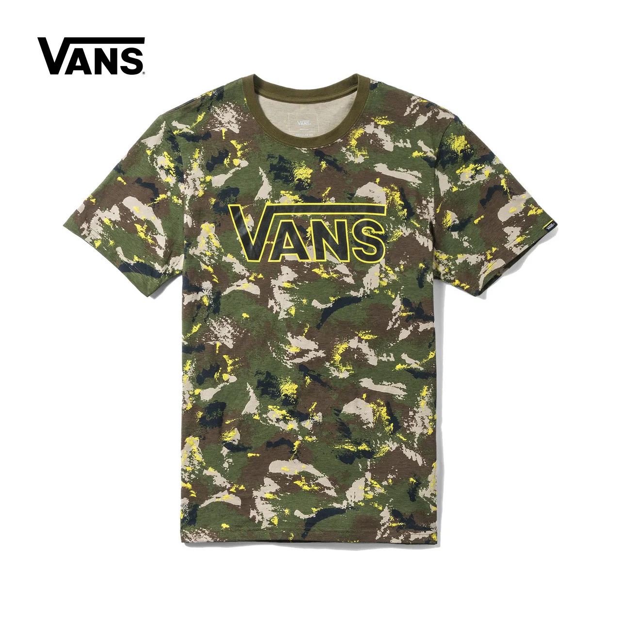 

Original New Arrival Vans Men's Printed T Shirt O-neck Short Sleeve Cotton Skateboarding Tops Tees Sport Outdoor VN0A3DCVPTM