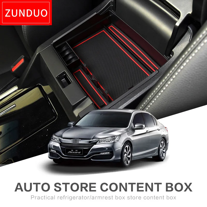 ZUNDUO font b Car b font Central Armrest Box font b storage b font box For