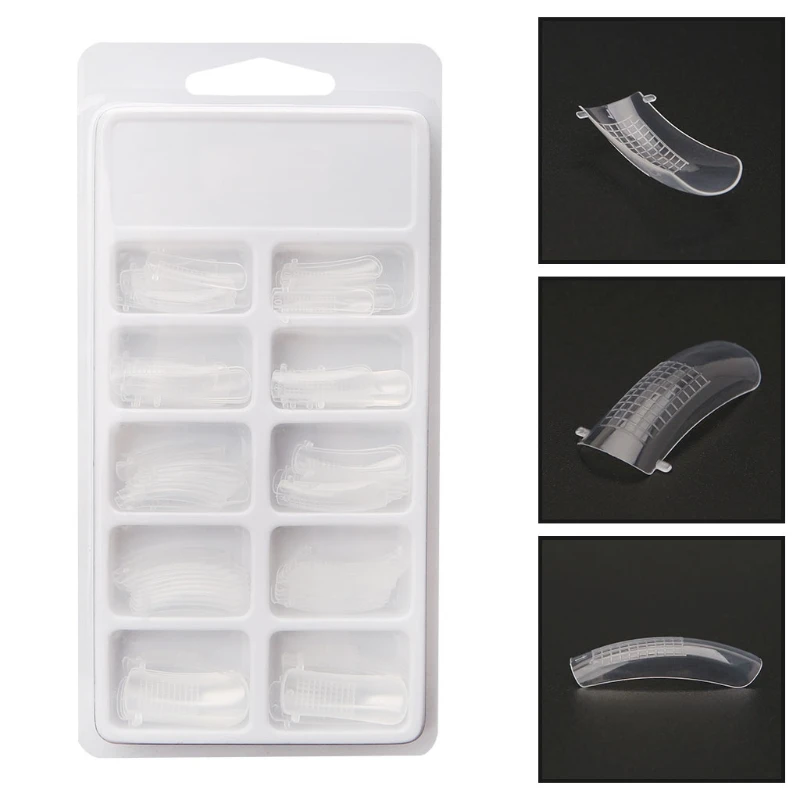 

100pcs/Set Quick Building Poly Gel Mold False Tips Nail UV DIY Extension Builder