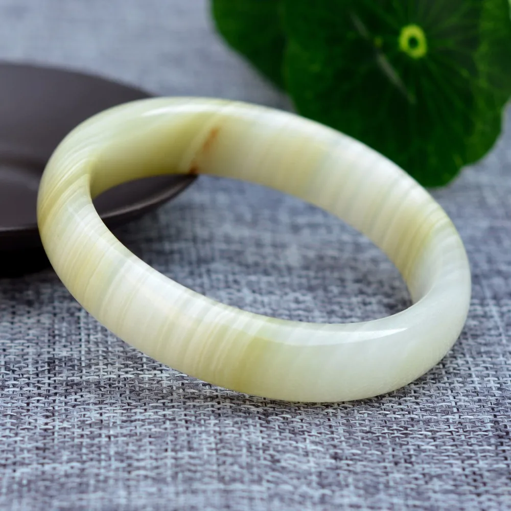 

Dorp Shipping Natural Afghanistan Nephrite Bracelet Real Jade Bangle Narrow edge Bracelet Pretty Women's Fine Jewelry