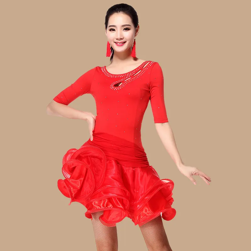 Latin dance clothing female adult autumn and winter new costumes dance