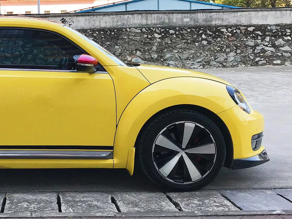 Передний бампер автомобиля Спойлер сплиттеры для Volkswagen Beetle 2 двери 2012- подбородок протектор фартук из углеродного волокна/FRP