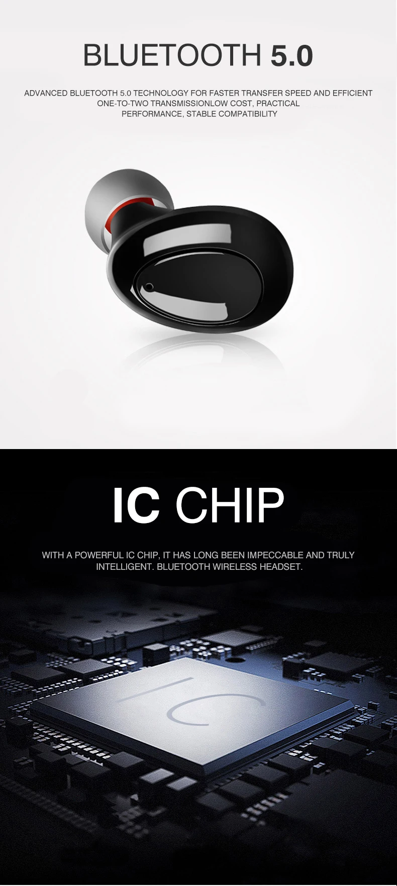 BONY TWS 5,0 Bluetooth беспроводная гарнитура с двойным микрофоном Новые высококачественные Брендовые спортивные фитнес-затычки для ушей, чтобы отправить новую зарядную коробку