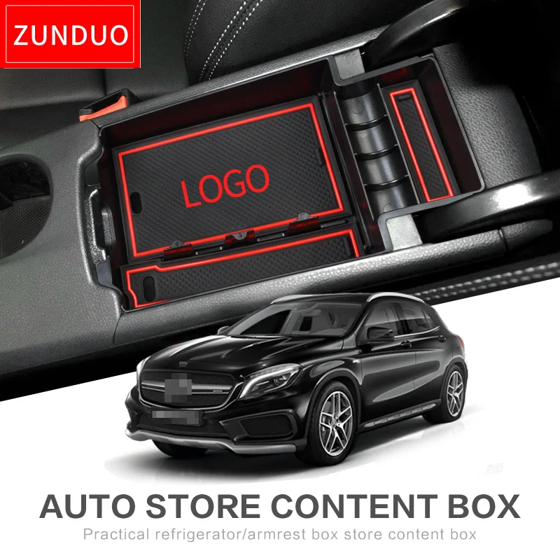Автомобильный центральный подлокотник ZUNDUO для Mercedes Benz CLA C117 W117 2014 2015 2017 2018 2019 180 200