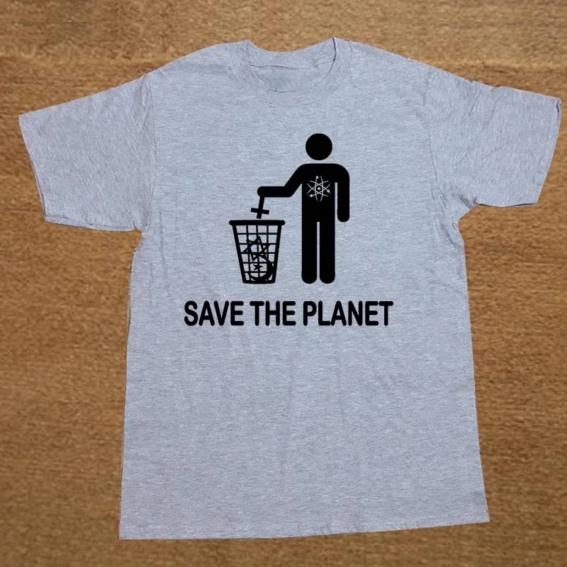 Летняя Новинка, забавные атеистские футболки Save The Planet, мужские хлопковые футболки с круглым вырезом, футболки в стиле хип-хоп