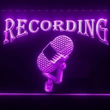 I206 запись на Air Radio Studio светодиодный неоновый свет знак