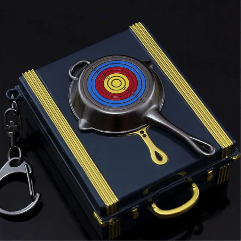 

Game PUBG Target Practice Treasure Box Chest Playerunknown's Battlegrounds Cosplay Props Funny Fancy Key Chain Set