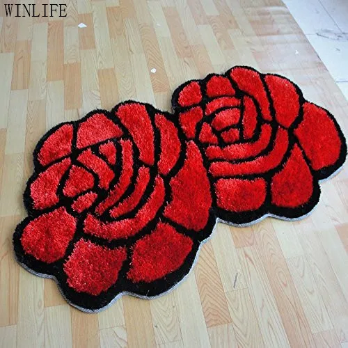 WINLIFE уникальный 3d ковер дизайнерский домашний декоративный розовый коврик