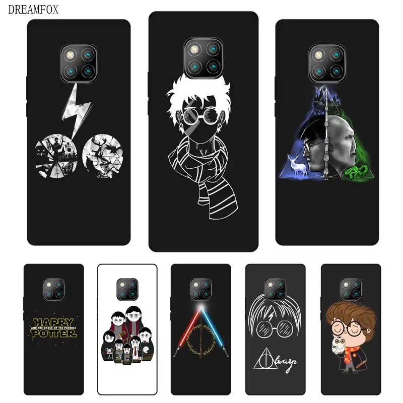 

N333 Harry Potter Cool Black Silicone Case Cover For Huawei Mate 8 9 10 20 30 Lite Pro