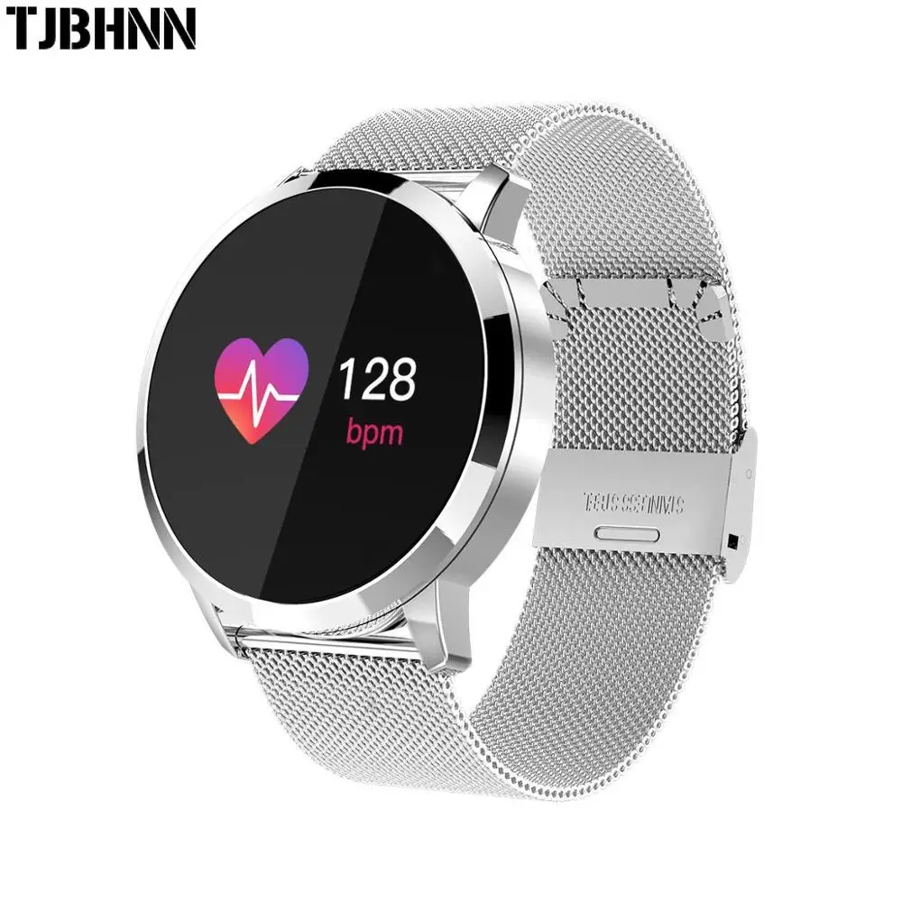 

NEW Q8 Smart Watch OLED Color Screen Smartwatch men Fitness Tracker Heart Rate