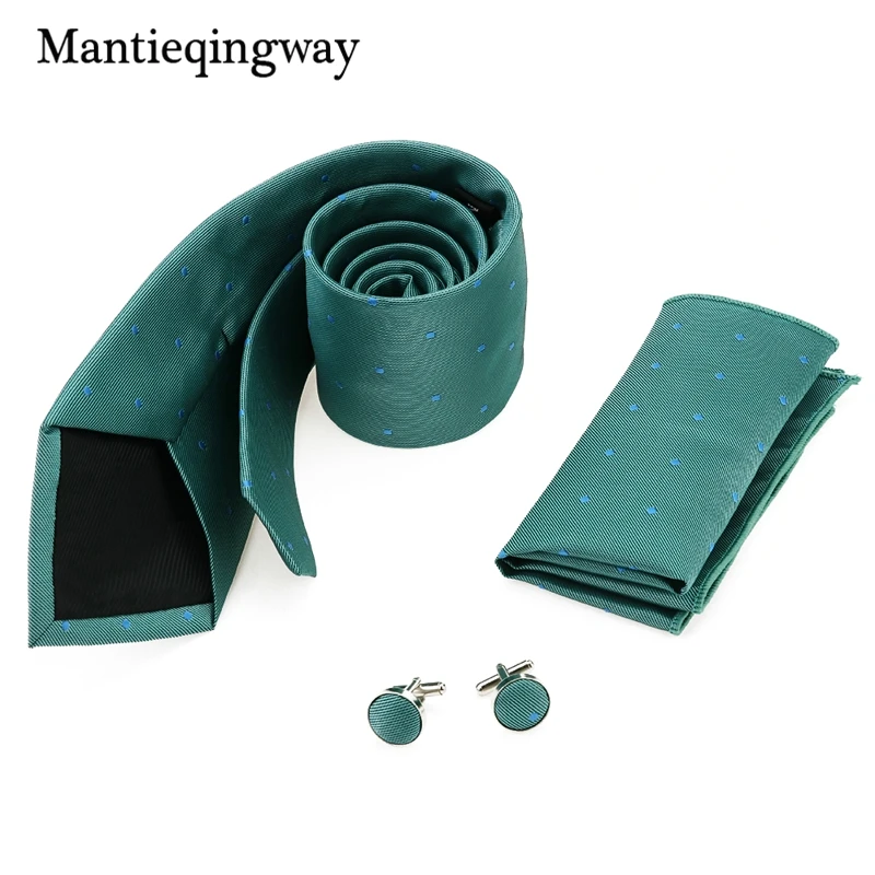Mantieqingway полиэфир с принтом 24*24 см Карманный квадратный 8,5 см галстук запонки набор для мужчин полотенце для сундуков Галстук жаккардовые галстуки