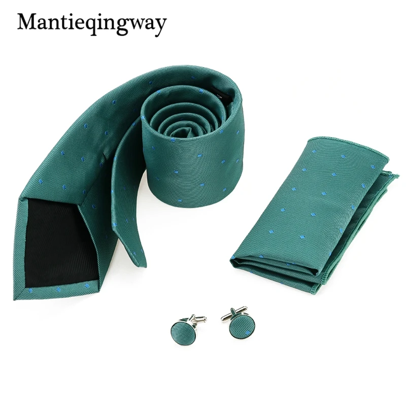 Mantieqingway полиэфир с принтом 24*24 см Карманный квадратный 8 5 галстук запонки набор