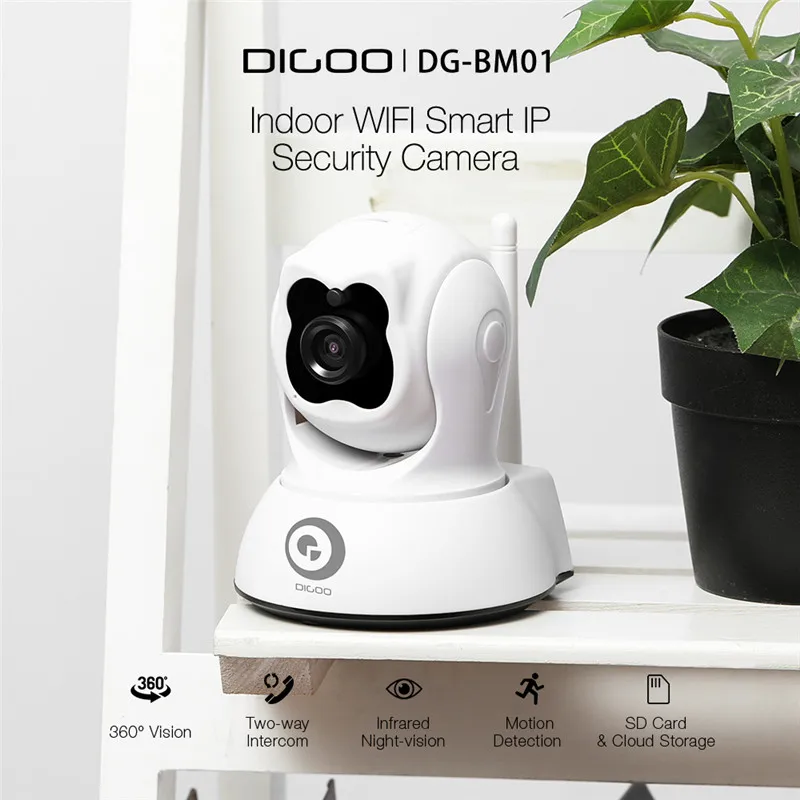 DIGOO DG-BM01, 720 P, домашняя ip-камера безопасности, аудио Беспроводная мини-камера, ночное видение, CCTV, WiFi камера, детский монитор, умная сигнализация