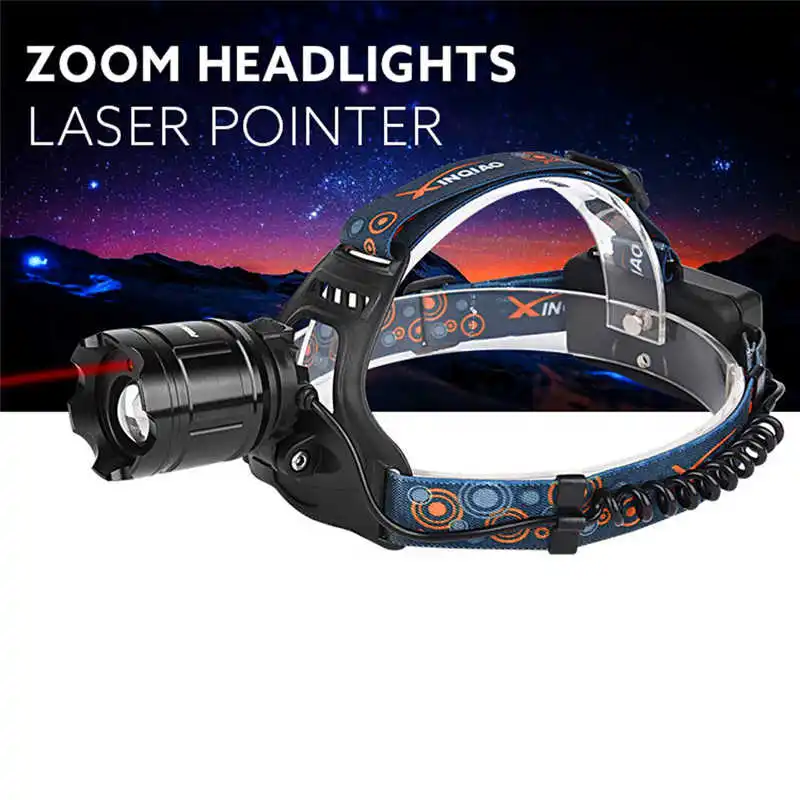 PROBE SHINY XM-L T6 LED Focus Headlight Head Lamp Zoomable + 2x18650 +Charger powerful led flashlight lanterna led bike #3o4 (3)