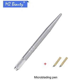 

Wholesale tebori pen permanent makeup manual tattoo microblading pen with 2pcs microblading blades eyebrow pen