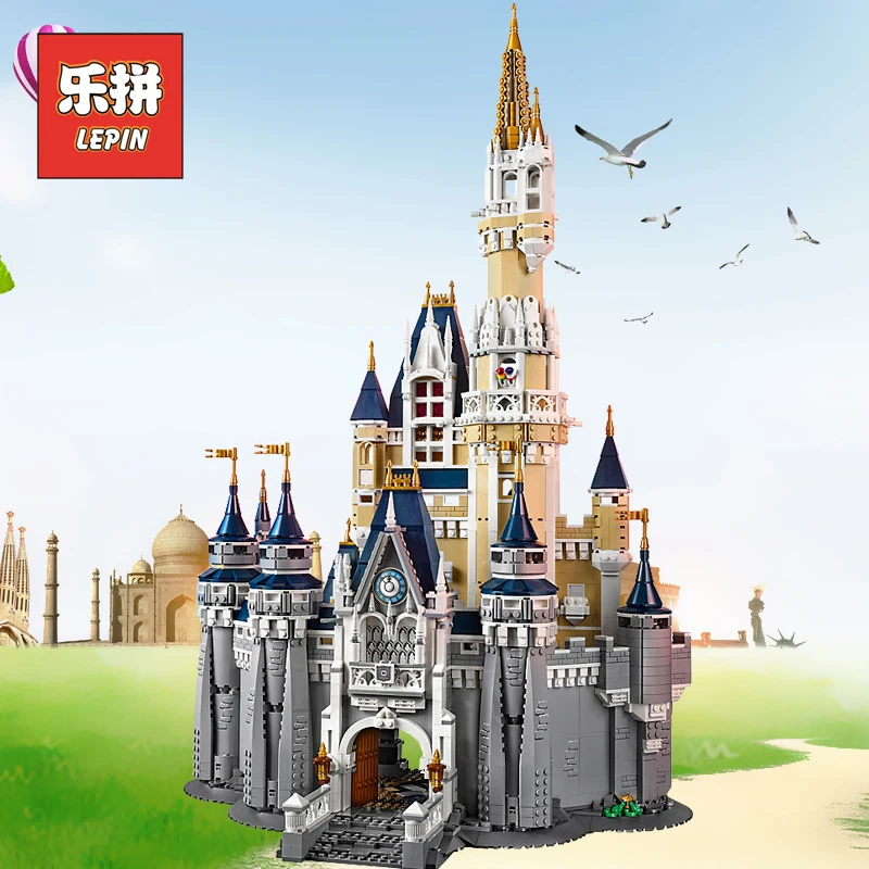 

lepin 16008 Creator the Magical Palace Romantic Castle Compatible Legoinglys Friends 71040 Large Building Blocks Kids Designer