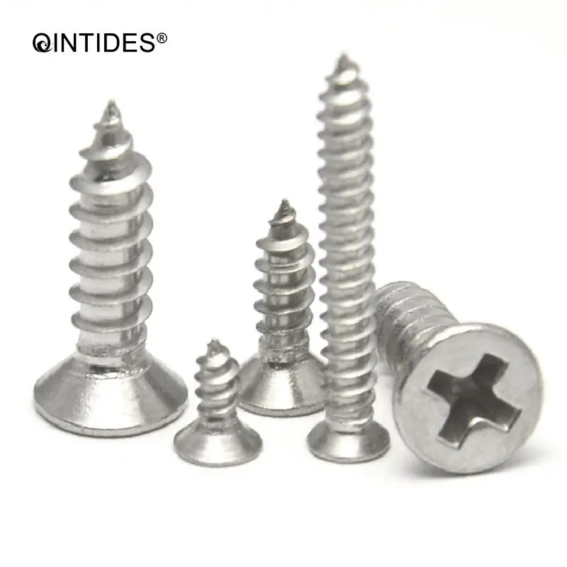 QINTIDES M2 2 M4 2 Cross Recessed Countersunk Head Self Tapping Screws 
