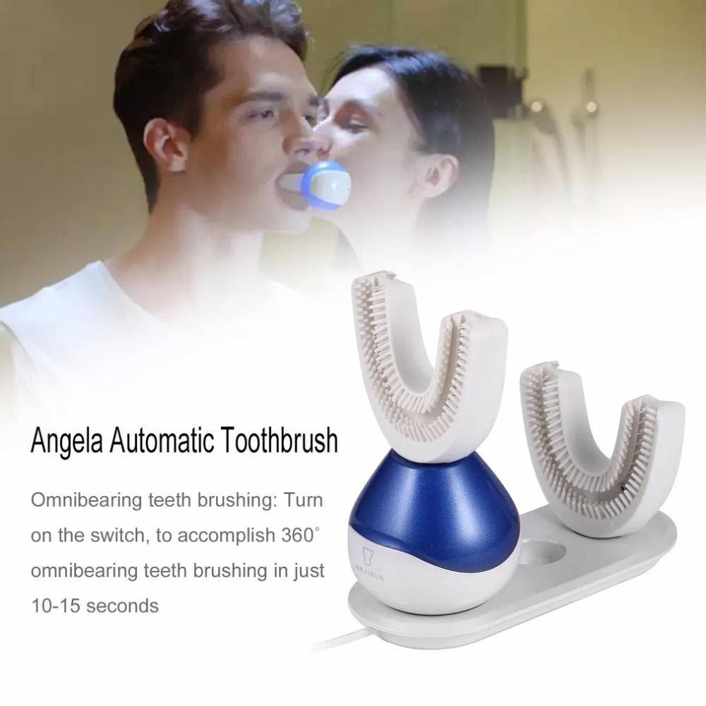 

Angela Intelligent Fully Automatic Electric Toothbrush 360 Degree Oral Cavity Spa for Oral Health with U Type Toothbrush