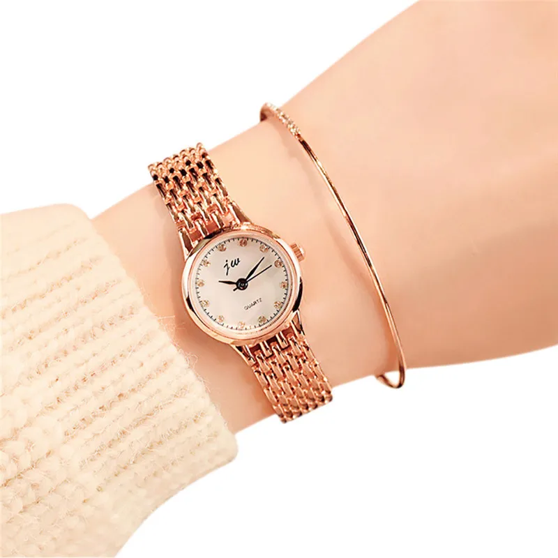 

Stainless Steel Women Watch Quartz Movement Watch Fashion Rhinestone Ladies Watch High Quality Bracelet Watch Zegarek Damski #B