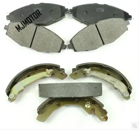 (1kit) Front Brake pads set / Rear Brake shoes kit for Chinese CHERY QQ 3 Auto car motor parts S11-3501080 / S11-3502170