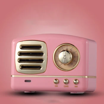 

2018 new radio shape retro classical vintage bluetooth speaker