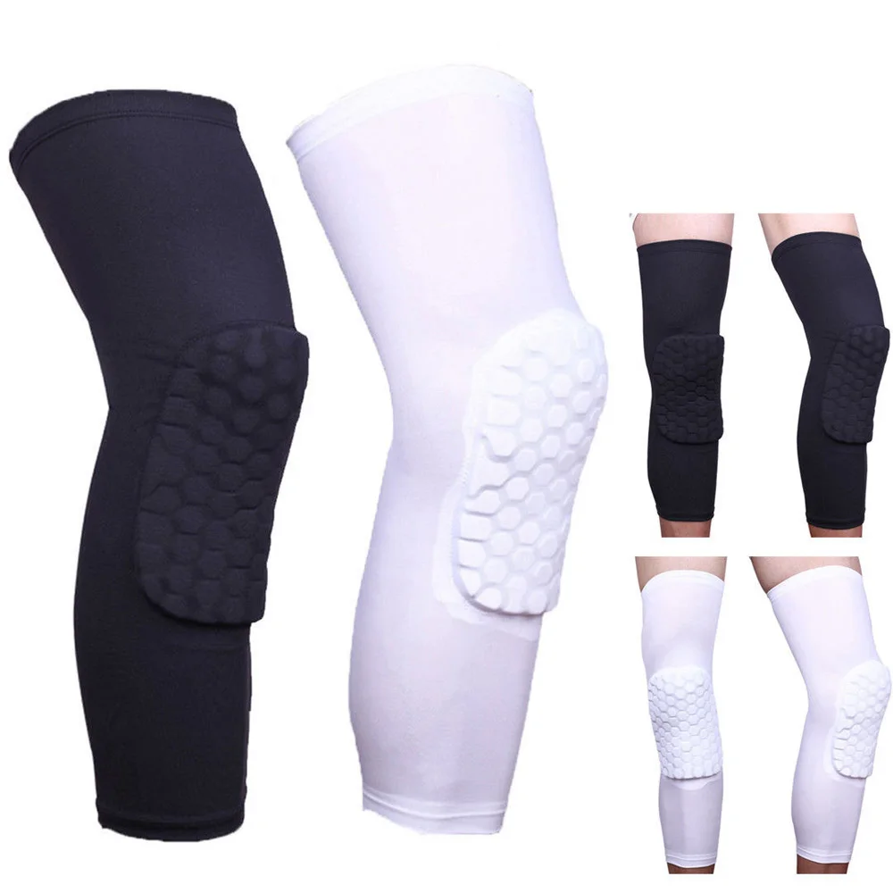 Sports Kneepad Breathable Men Women Sports Long Knee Black