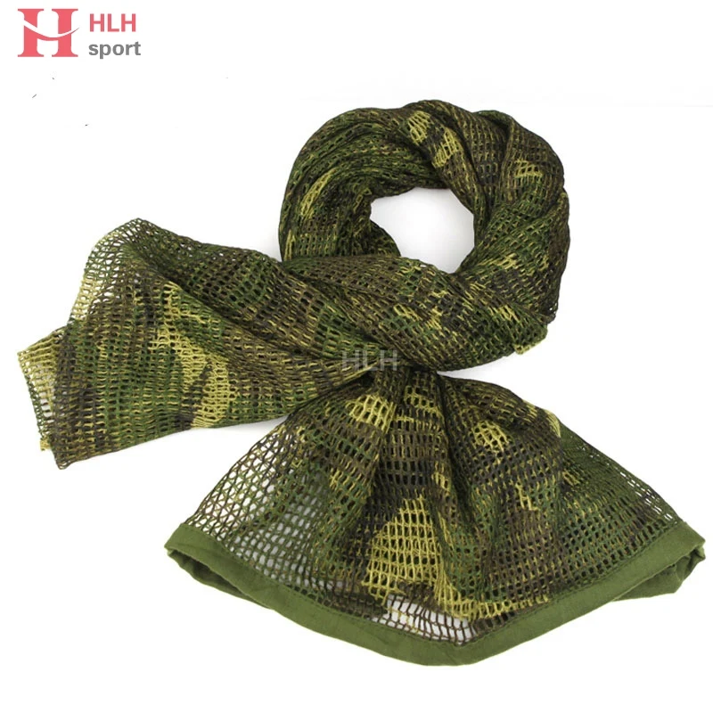 

Tactical Mesh Scarf Military Camouflage Sniper Face Veil Camping Hunting Multi Purpose Hiking Cycling Scarves