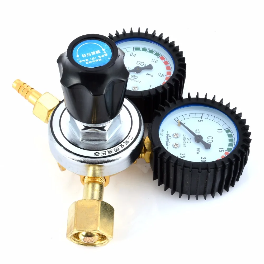 

1pc High Pressure CO2 Gas Pressure Reducing Regulators Valve Mayitr Durable Flow Meter 236 MPa For MIG Welding Beer Brew