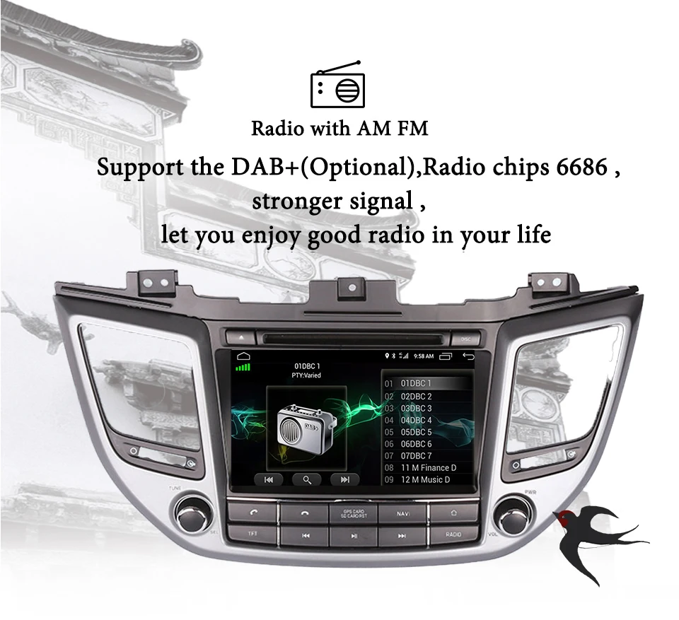 Flash Deal Octa Core 4GB RAM 64GB Android 9.0 Car DVD GPS Navi Multimedia Player Car Stereo for HYUNDAI TUCSON 2015 2016 2017 18 Head Unit 4