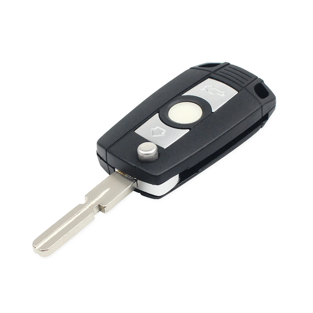 KEYYOU Modified Flip Car Remote Key Shell Case For BMW 1 3 5 6 7 Series Z3 Z4 X3 X5 M5 E38 E39 E46 Key 3 Buttons Fob HU58 Blade