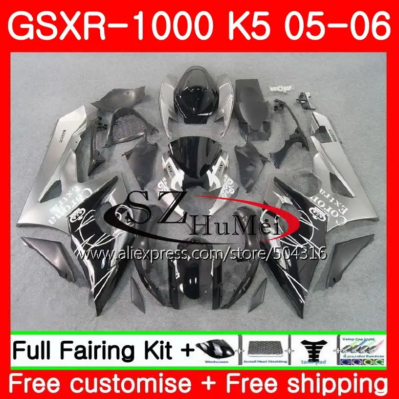 Bodywork For SUZUKI GSX-R1000 K5 GSXR1000 05 06 Body 37HS11 GSXR-1000 GSXR 1000 05 06 GSX R1000 2005 2006 Fairings Silver corona 06-gsxr-1000-fairings : image Bodywork For SUZUKI GSX-R1000 K5 GSXR1000 05 06 Body 37HS11 GSXR-1000 GSXR 1000 05 06 GSX R1000 2005 2006 Fairings Silver corona 06-gsxr-1000-fairings