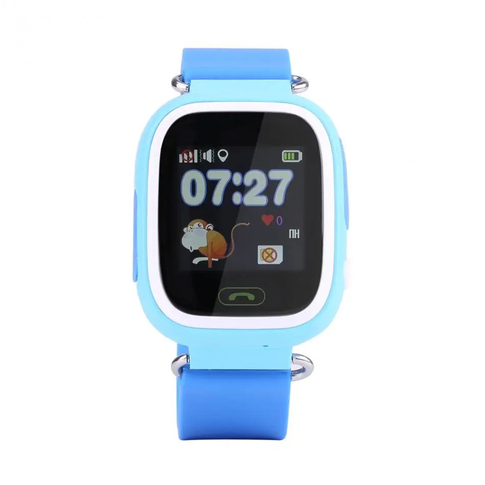 Q90 SOS анти-потерянный часы наручные часы gps локатор дети Безопасный детский с поддержкой Wi-Fi голосового вызова Телефонный звонок детей Antii-потерянный часы для безопасности