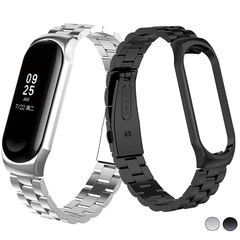 Металлический ремешок из нержавеющей стали для Xiaomi mi Band 4 браслет mi Band 4 ремешок для mi Band 4 аксессуары браслет mi Band 4