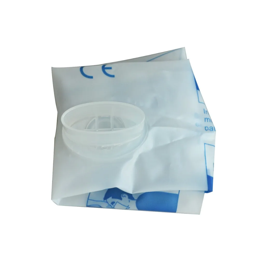 50pcs CPR Resuscitator Mask Elliptical Mouthpiece Valve Emergency Rescue Face Shield Mouth To Mouth Breathing Health 4