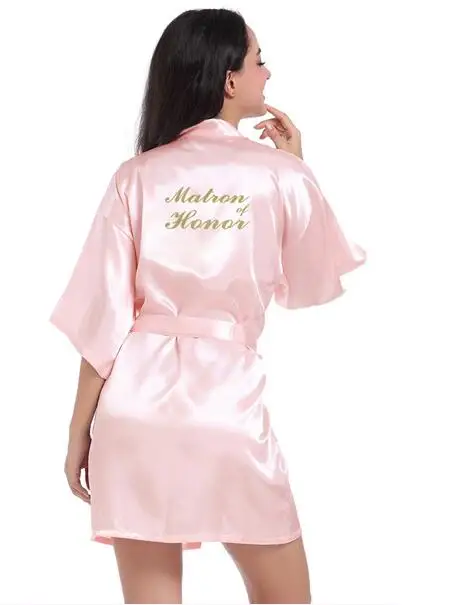 New Bridesmaid Robes Robes Bridal Robes Light Pink Satin Robe Bridesmaid Robes Wedding