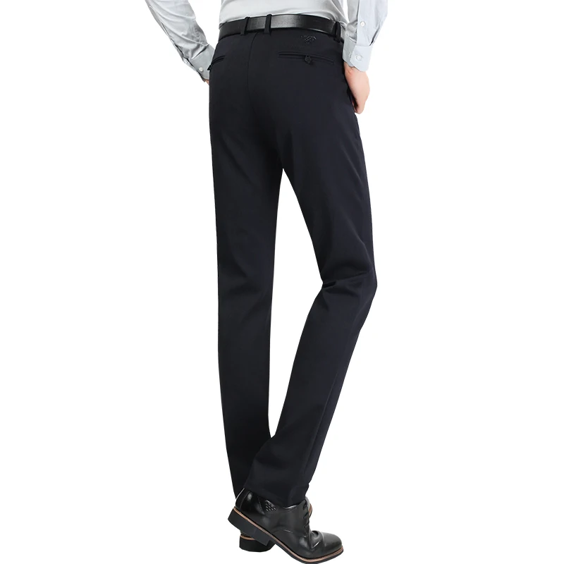Мужские повседневные брюки фирменный классический костюм полной длины прямой хлопковый деловой мужской толстый коммерческий плюс большой размер 29-40 брюки