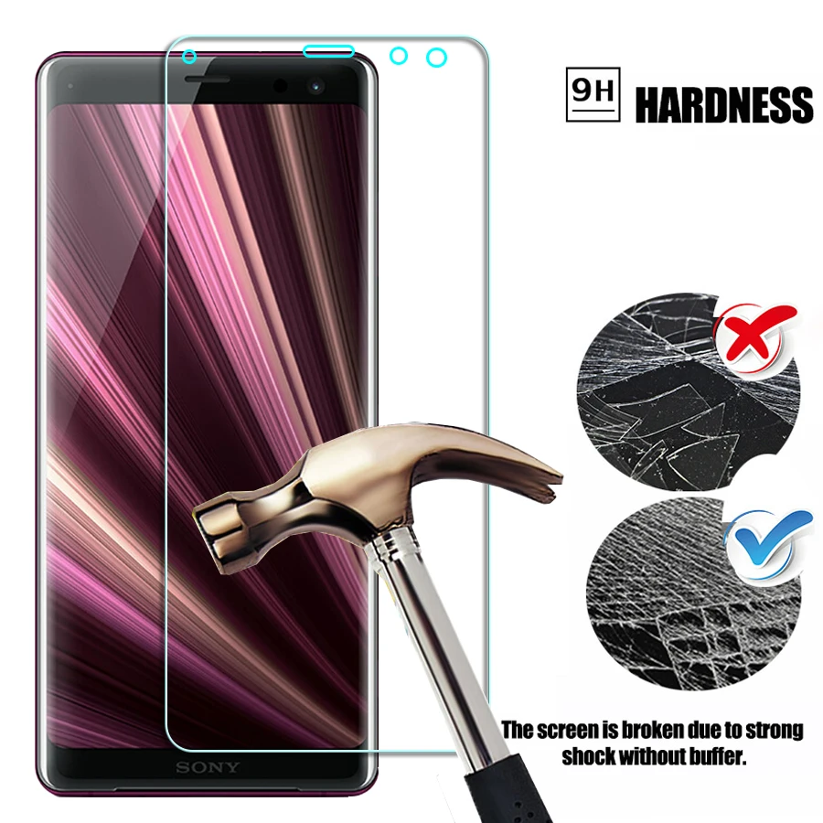 2.5D закаленное Стекло HD Прозрачная пленка защита для sony Xperia XZ3 XZ2 XZ1 XZ Премиум