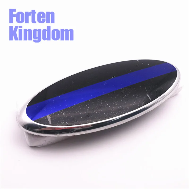 F150 blue line front emblem 09