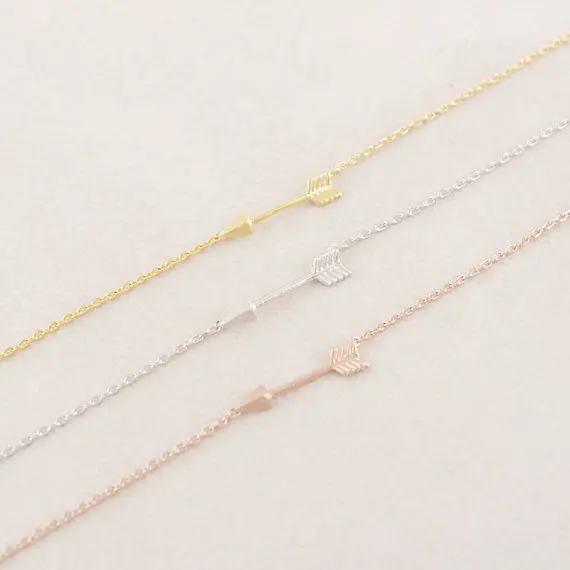 Gold Silver Pink-gold Arrow Bracelet.jpg