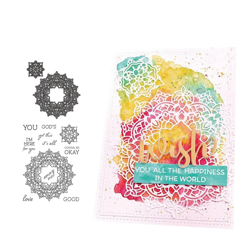 

New Arrival You Gods Metal Cutting Dies and stamp For Scrapbooking Practice Hands-on DIY Album Decor Card Craft Dies
