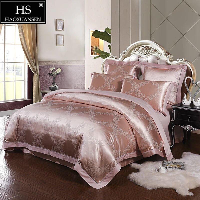 HS Luxury Egyptian Cotton Mulberry Silk Satin 22 Momme Seamless Silk